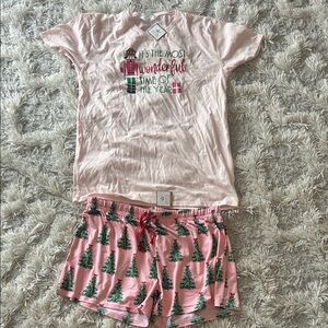 Pink Christmas Pajama Set